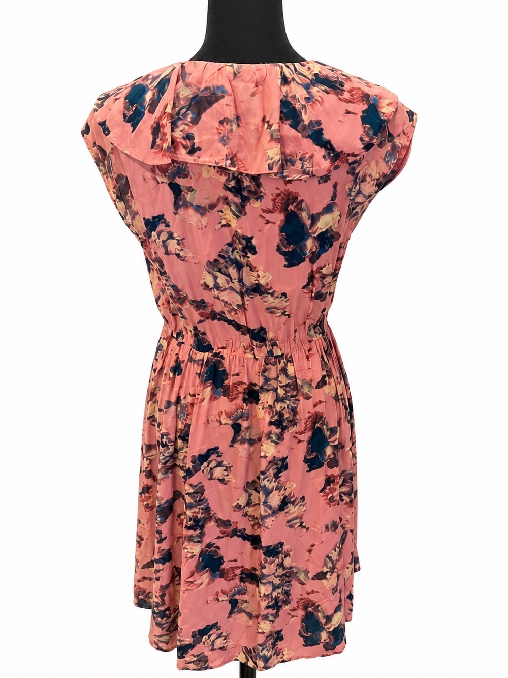 IRO PINK FLORAL DRESS WITH RUFFLES - Picture 2 of 2